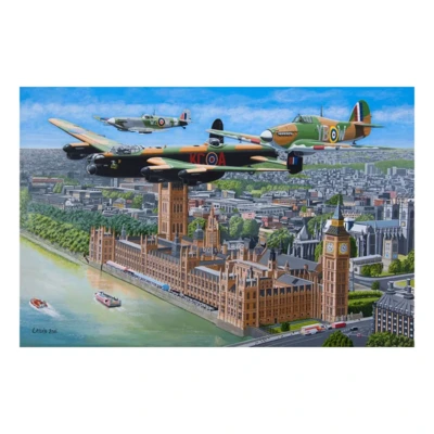 The House of Puzzles Fly Past - Puzzlebild