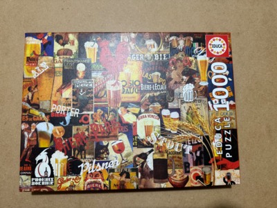 Educa Vintage beer collage - imagen del puzzle