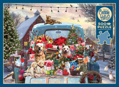 Cobble Hill Country Truck in Winter - obrázek puzzlí