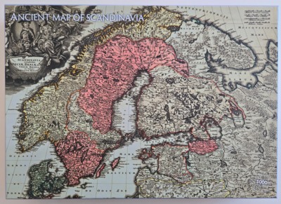 Vennerød Forlag Ancient Map of Scandinavia - パズル画像