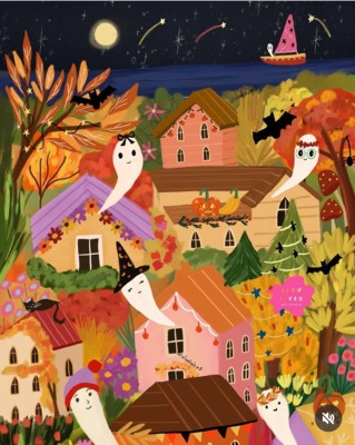 Pieces & Peace Ghost Town - imagen del puzzle