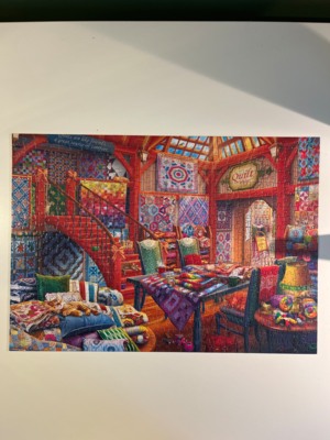 Buffalo Games Quilt Shop - パズル画像
