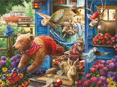Bits and Pieces Who Left the Door Open? - obrázek puzzlí