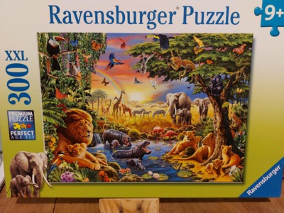 Ravensburger Un coucher de soleil à l'oasis - パズル画像