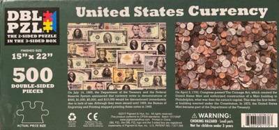 DBL PZL United States Currency - imagen del puzzle
