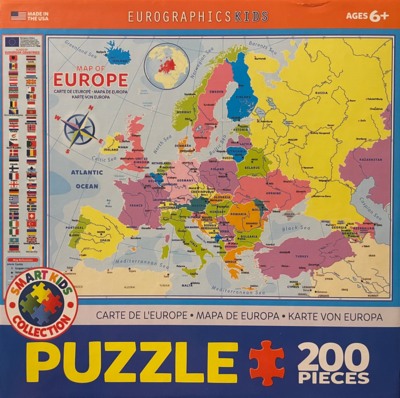 Eurographics Map of Europe - obrázek puzzlí