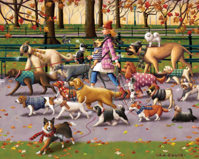 Boardwalk Dog Walker - obrázek puzzlí