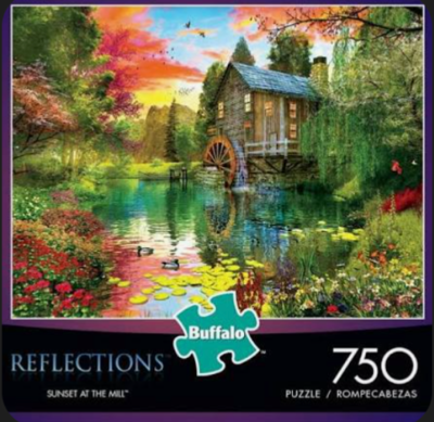 Buffalo Games Sunset at the Mill - imagen del puzzle