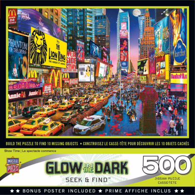 Masterpieces Glow in The Dark: Show Time - obrázek puzzlí