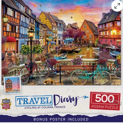 Masterpieces Travel Diary Cycling at Clomar, France - obrázek puzzlí