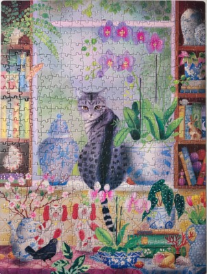 Elena Essex Cat in the Window - puzzle image