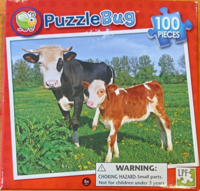 Puzzlebug Baby Calf and Mother - パズル画像
