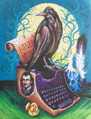 Oakland Puzzle Company Raven Never More Puzzle by Chris Granillo - パズル画像