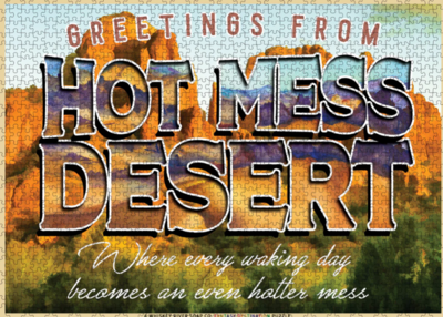Whiskey River Soap Co Greetings from Hot Mess Desert - Puzzlebild