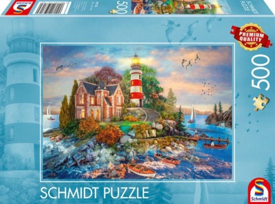 Schmidt Leuchtturm am Felsen - obrázek puzzlí