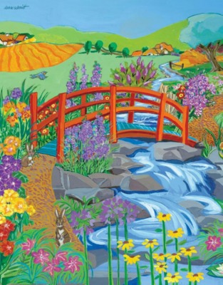 Ceaco The Red Bridge - puzzle image