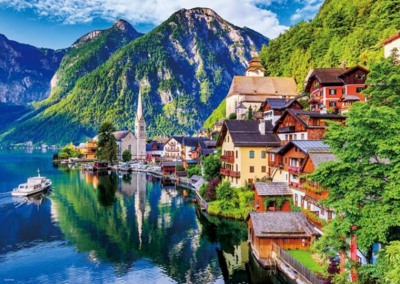 Yanoman Beautiful Lakeside Hallstatt - imagen del puzzle