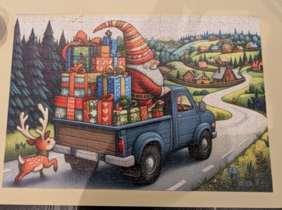 Photopuzzle Santa Claus is coming - Puzzlebild