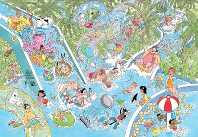 Jumbo Jan van Haasteren Junior: Water Slide Madness - パズル画像
