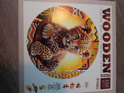 WoodenCity Cute little leopard - パズル画像