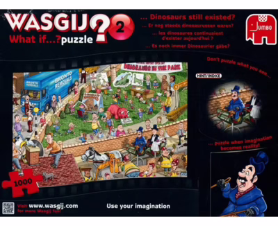 Jumbo Wasgij - What If #2: Dinosaurs Still Existed? - パズル画像