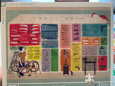 New York Puzzle Company Tool shed - puzzle image