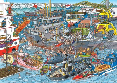 Jumbo Jan van Haasteren: Seaport - image du puzzle