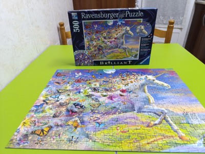 Ravensburger Unicornio y sus mariposas - image du puzzle