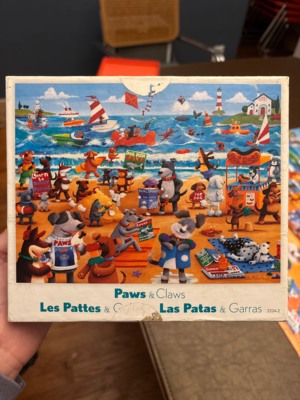 Ceaco Paws & Claws - Beach Dogs - puzzle image