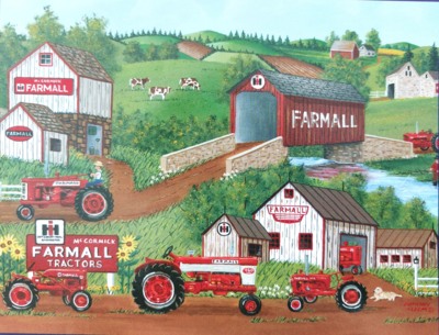 The Jigsaw Puzzle Factory Farmall Covered Bridge - puzzle image
