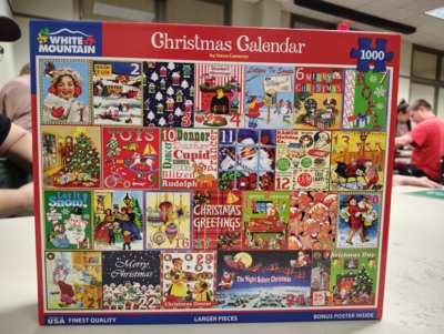 White Mountain Christmas Calendar - puzzle image