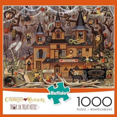 Buffalo Games Trick or treat hotel - Puzzlebild