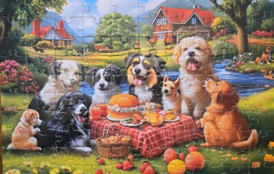 Dongguan Qingyuanjian Puppy Picnic Party - obrázek puzzlí