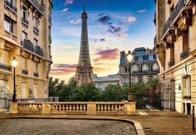 Castorland Walk in Paris at sunset - puzzle image