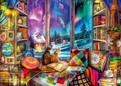 Ravensburger Winter Reading Nook - obrázek puzzlí