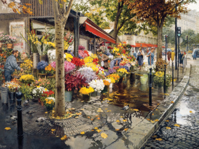 Cobble Hill Paris in the Fall - image du puzzle