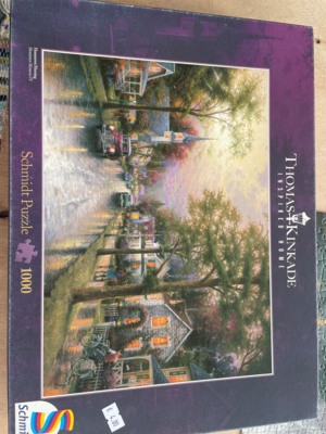 Thomas Kinkade Studios Hometown morning - imagen del puzzle