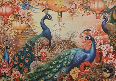 Buffalo Games Perfect Peacocks - パズル画像