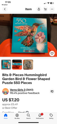 Bits and Pieces Hummingbird Garden - imagen del puzzle