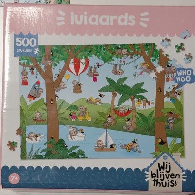 High5 products Wij blijven thuis - Luiaards - obrázek puzzlí