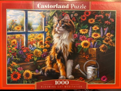 Castorland Blooming Cat Meditation - puzzle image