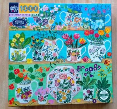 EeBoo Floral Cupboard - Puzzlebild