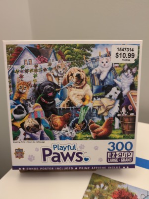Masterpieces Playful Paws: Washing Time - imagen del puzzle
