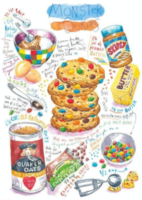 Magnolia Monster Cookies - obrázek puzzlí