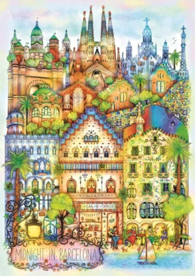 Trefl Midnight in Barcelona - obrázek puzzlí