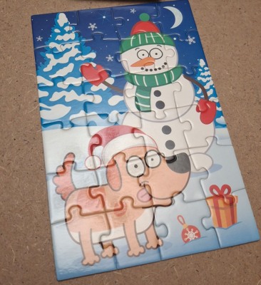 Puzzle Time Blue Tractor Advent 2 - imagen del puzzle