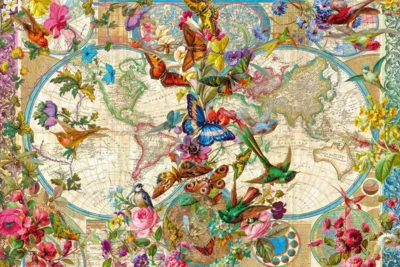 Ravensburger Flora & Fauna World Map - obrázek puzzlí