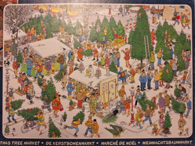 Jumbo Jan van Hassteren: Christmas tree market - obrázek puzzlí