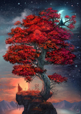 Heye Inner Mystic: Light & Dark - imagen del puzzle