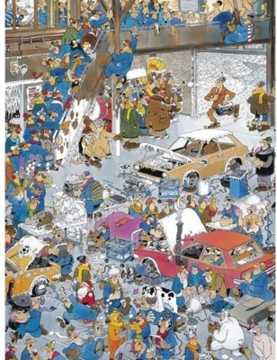 Jumbo Jan van Haasteren: The Assembly Line - obrázek puzzlí